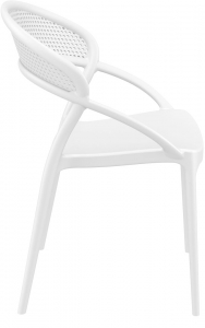 Кресло пластиковое Siesta Contract Sunset стеклопластик белый Фото 6