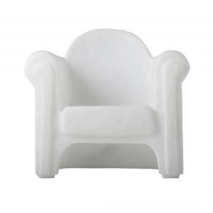 Кресло пластиковое светящееся SLIDE Easy Chair Lighting полиэтилен белый Фото 6
