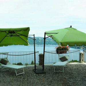 Зонт садовый двухкупольный Maffei Allegro TWIN алюминий, дралон светло-зеленый Фото 5