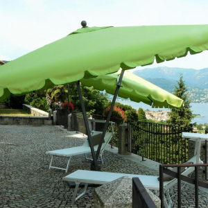Зонт садовый двухкупольный Maffei Allegro TWIN алюминий, дралон светло-зеленый Фото 6