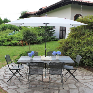 Зонт садовый с поворотной рамой Maffei Kronos сталь, полиэстер Фото 3