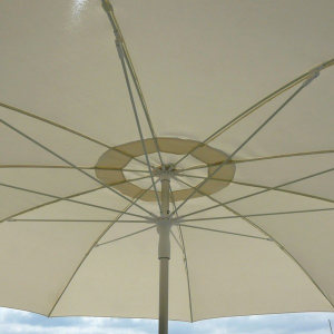 Зонт садовый Maffei Fibrasol алюминий, полиэстер слоновая кость Фото 3