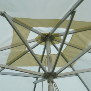 Зонт садовый Maffei Fibrasol Silver стекловолокно, полиэстер слоновая кость Фото 4