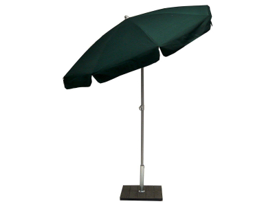 Зонт пляжный с поворотной рамой Maffei Venezia сталь, хлопок белый, зеленый Фото 6