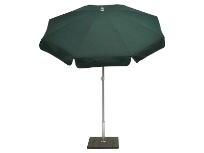 Зонт пляжный с поворотной рамой Maffei Venezia сталь, хлопок белый, зеленый Фото 4