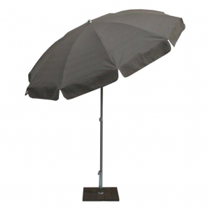 Зонт садовый с поворотной рамой Maffei Venezia сталь, хлопок белый, серый Фото 3