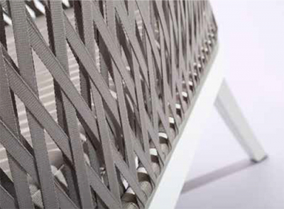 Комплект плетеной мебели Tagliamento Scarlet алюминий, ткань светло-серый Фото 3