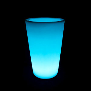 Кашпо пластиковое светящееся LED Cone полиэтилен RGB Фото 2