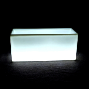 Кашпо пластиковое светящееся LED Long полиэтилен RGB Фото 3