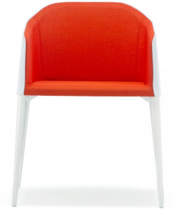 Кресло металлическое мягкое PEDRALI Laja алюминий, ткань Фото 14