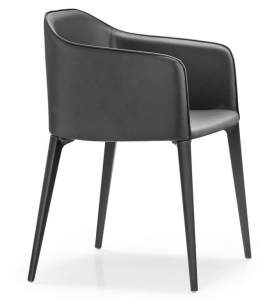 Кресло металлическое мягкое PEDRALI Laja алюминий, ткань Фото 17