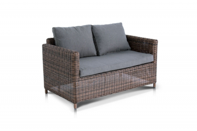 Комплект плетеной мебели 4SIS Макиато Дабл алюминий, искусственный ротанг коричневый Фото 5