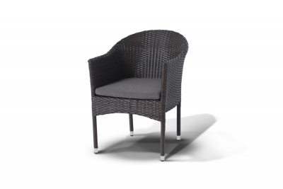 Комплект плетеной мебели 4SIS Раф алюминий, искусственный ротанг коричневый Фото 8