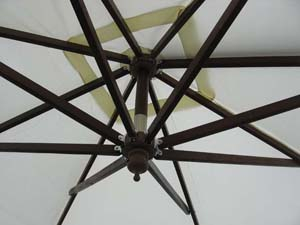 Зонт садовый двухкупольный Antar дерево/полиэстер кремовый Фото 3