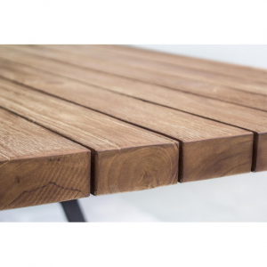 Стол деревянный обеденный Garden Relax Vermon металл, тик коричневый Фото 7