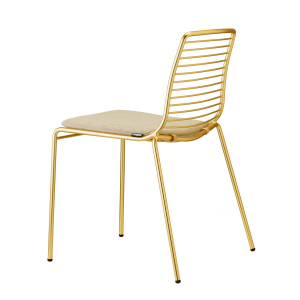 Стул металлический Scab Design Summer сталь сатинированная латунь Фото 7