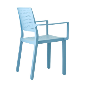 Кресло пластиковое Scab Design Emi стеклопластик голубой Фото 3