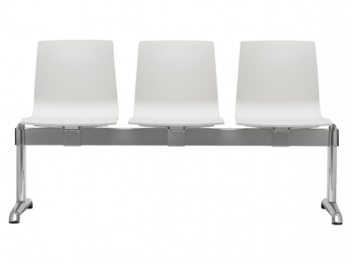 Система сидений на 3 места Scab Design Alice Bench сталь, алюминий, технополимер лен Фото 1