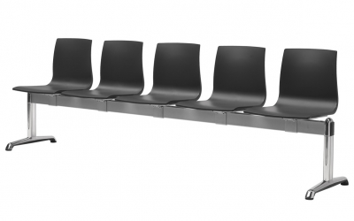 Система с пятью сиденьями Scab Design Alice Bench сталь, алюминий, технополимер антрацит Фото 1