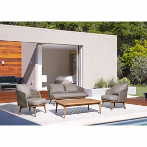 Столик кофейный деревянный Garden Relax Ninfa тик натуральный Фото 8