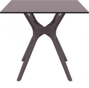 Стол пластиковый Siesta Contract Ibiza Table 80 пластик, ламинат HPL коричневый Фото 5