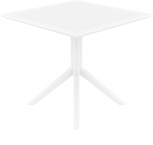 Стол пластиковый Siesta Contract Sky Table 80 сталь, пластик белый Фото 8