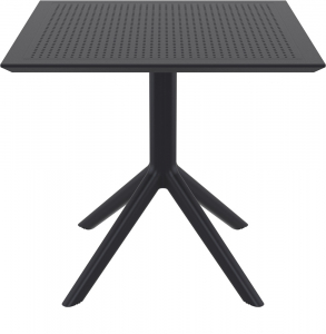 Стол пластиковый Siesta Contract Sky Table 80 сталь, пластик черный Фото 1