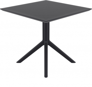 Стол пластиковый Siesta Contract Sky Table 80 сталь, пластик черный Фото 6