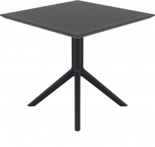 Стол пластиковый Siesta Contract Sky Table 80 сталь, пластик черный Фото 6