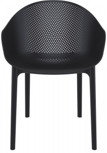 Кресло пластиковое Siesta Contract Sky стеклопластик, полипропилен черный Фото 8