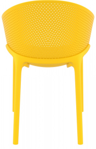 Кресло пластиковое Siesta Contract Sky стеклопластик, полипропилен желтый Фото 8
