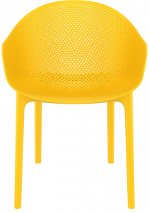 Кресло пластиковое Siesta Contract Sky стеклопластик, полипропилен желтый Фото 5