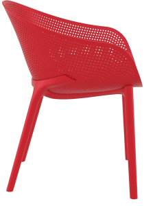 Кресло пластиковое Siesta Contract Sky стеклопластик, полипропилен красный Фото 6