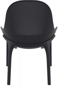 Лаунж-кресло пластиковое Siesta Contract Sky Lounge стеклопластик, полипропилен черный Фото 8