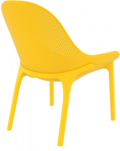 Лаунж-кресло пластиковое Siesta Contract Sky Lounge стеклопластик, полипропилен желтый Фото 7