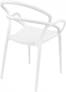 Кресло пластиковое Siesta Contract Mila стеклопластик белый Фото 7