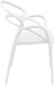 Кресло пластиковое Siesta Contract Mila стеклопластик белый Фото 6