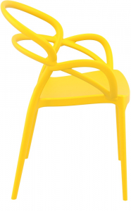 Кресло пластиковое Siesta Contract Mila стеклопластик желтый Фото 6