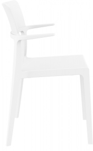 Кресло пластиковое Siesta Contract Plus стеклопластик белый Фото 6