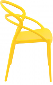 Кресло пластиковое Siesta Contract Pia стеклопластик желтый Фото 7