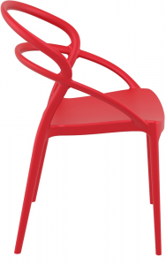 Кресло пластиковое Siesta Contract Pia стеклопластик красный Фото 8