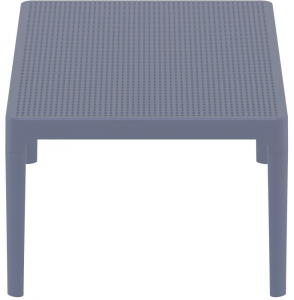 Столик пластиковый журнальный Siesta Contract Sky Lounge Table сталь, пластик темно-серый Фото 6