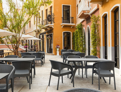 Стол пластиковый Siesta Contract Ibiza Table 140 пластик, ламинат HPL антрацит Фото 8