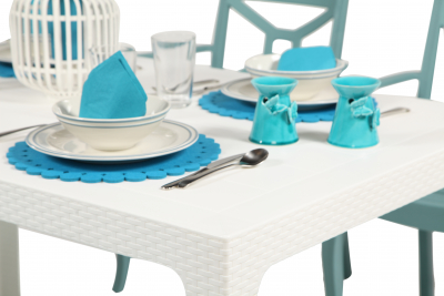 Комплект пластиковой мебели DELTA Zeus Box & Arizona полипропилен белый, голубой Фото 7