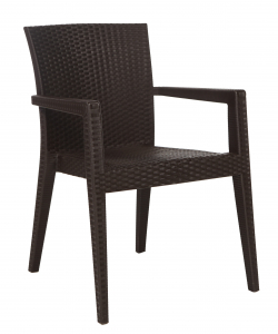 Кресло пластиковое DELTA Montana полипропилен коричневый Фото 1