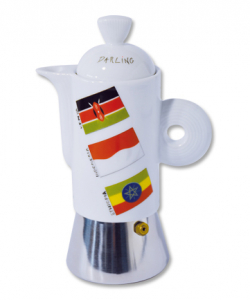 Кофеварка гейзерная Ancap Espressina Classic фарфор деколь Mondo Caffe Фото 1