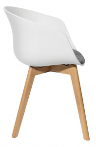 Кресло пластиковое с подушкой ST-GROUP Libra Soft пластик, бук белый Фото 3