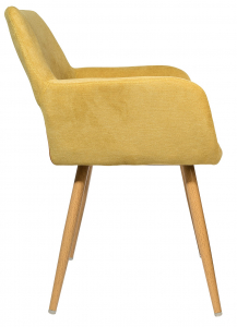 Кресло с обивкой ST-GROUP Кромвель ткань, сталь желтый Фото 3