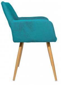 Кресло с обивкой ST-GROUP Кромвель ткань, сталь мятный Фото 3