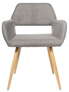 Кресло с обивкой ST-GROUP Кромвель ткань, сталь серый Фото 2